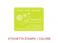 Etichette adesive per fioristi, fiorai e vivaisti (mm 35X28)  (cod.104G)